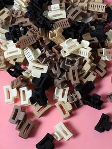 20pcs/15pcs/5pcs Matte Mini Square Hair Clips, Multifunctional Women's Hair Accessories, Beach Hair Accessories, Halloween Hair Clips - Multicolor - View 7