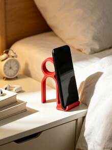 Multi- Function Phone Stand For Desk, Lazy Bracket For Bed& Office, Anti- Slip Portable Holder With Storage, Simple Plastic Decor For Home Office, Travel& Bathroom, Desktop Phone Cradle For Watching Movie,It'S The Perfect Gift For Oneself - Multicolor - View 5