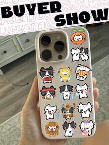 54PCS,Littel Cat Transparent Stickers,Scrapbook Supplies,Junk Journal Supplies,Creative And Aesthetic Design Sticker,Waterproof Decorative Stickers,Suitable For Mobile Phone Cases,Tablets,Mobile Phone,Laptops,Suitcases,Cars,Notebooks,Helmet,Guitar - Multicolor - View 5