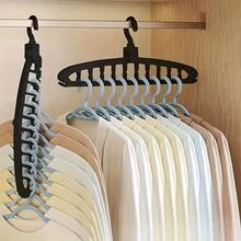 1pc/2pcs Space-Saving Multifunctional Clothes Hanger,Multi-Function Non-Slip 360° Rotating Plastic Bedroom Wardrobe Hanging Rack, Towel Rack, Portable Foldable Clothes Hanger, Suitable For Wardrobe Storage, Essential For Travel - Multicolor - View 3