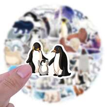 60PCS Artic Animals Stickers, A Set Of Vibrant And Colorful Beautiful Stickers, Suitable For All Kinds Of Holidays, Party, Laptops, Tablet, Skateboards, Journals, Scrapbooks, Water Bottles - one-size - View 5