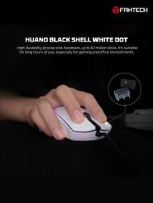FANTECH VX7V2 Wired Gaming Mouse, RGB Lighting, 6-Key Programmable, 8000 DPI, Symmetrical Anti-Slip Esports Mouse - View 10