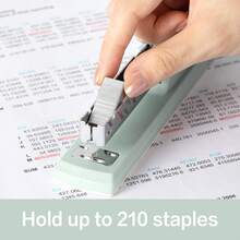 3pcs The Macron Office Stapler, Cute Color, Compact And Portable, Can Staple Up To 30 Sheets Of C4 Paper, Suitable For Office, School, Hospital, Construction Site And Other Scenarios - B - View 4