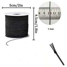 1/2/3pcs Elastic Cord, 1mm 164ft Bracelet String, Used For Jewelry Making, Necklaces And Beading, Non-Elastic - Multi-color - View 5