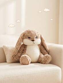 Boneka Kelinci Bertelinga Panjang yang Pemarah, Kelinci Ekspresi Marah, Boneka Kelinci Berbulu Keriting, Boneka Berbulu Wajah Melankolis, Teman Anak, Bantal Sofa, Dekorasi Kamar Unik, Hadiah Ulang Tahun yang Istimewa, Hiasan Meja, Properti Foto yang Lucu - MultiWarna - View 10