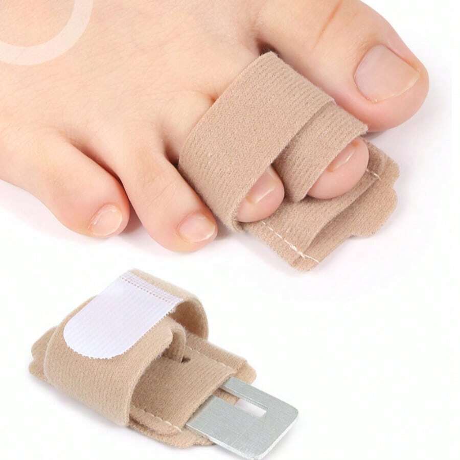 QKC 1pc Solid Color Toe Protector For Home Use - Beige - View 1
