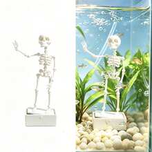 Dancing Skeleton Aquarium Ornament, 3D Printed Fish Tank Decor With Bubble Effect, Halloween Themed Aquarium Accessory, Random Color - D - View 5