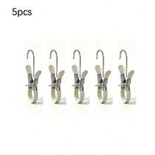 5/10pcs Stainless Steel Clothes Pegs, Portable Hanging Clips For Pants, Socks And Laundry Storage - View 8