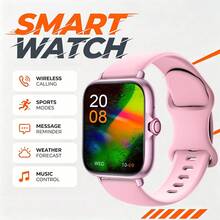 SmartWatch 新款熱銷智慧手錶：中性矽膠錶帶，具備通話/接聽、計步、卡路里計算、多種運動模式、遠端拍照、音樂控制、鬧鐘提醒與訊息通知功能。180mAh 鋰電池多功能運動智慧手錶，適合作為情侶、長輩、朋友、同學等的節日禮物 - 彩色 - 查看 3