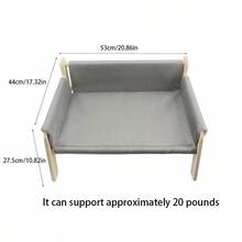 1pc In Stock Natural Wood Cat Sofa, Cat Scratching Board, Cat Lounge Chair, Simple All Season Universal Sofa, Anti-Scratch Cat Furniture - Multicolor - View 2