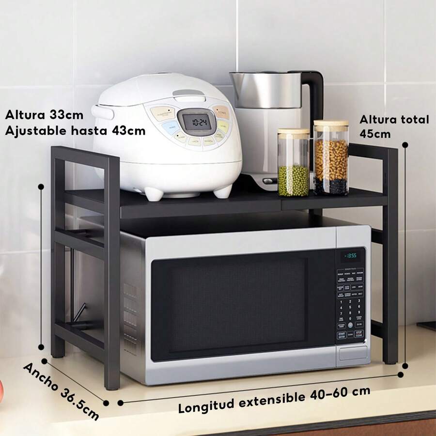 Microwave Oven Stand - 2-tier - View 1
