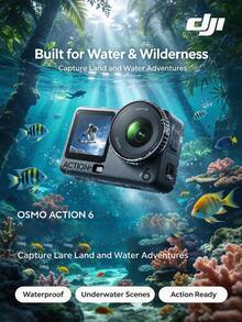 dji The Osmo Action 6 Action Camera Is Ideal For Selfies And Framing Shots, Features 4K Video Recording, And A Lightweight, Handheld Design, Making It Perfect For Vlog Creation And Travel Documentation. - View 3