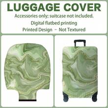 1PC,Flat Print Design,Luggage Cover(Only Luggage Cover,Not Including Luggage),Suitable For 20 To 30 Inch Luggage,Made Of Thickened High-Quality Fabric,Essential Accessory For Your Travel And Checked Luggage. - Multicolor - View 11