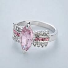 Klaudinni Princess Engagement Ring - Royal Blue - View 3