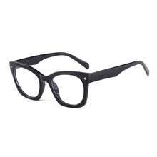 1 Pair Women's Cat Eye Oversized Frame, Personalized Fashion Minimalist Casual Decorative Non-Prescription Glasses - Black - View 2