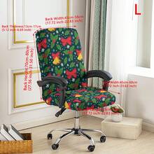 1 buah Sarung Kursi Kantor Motif Natal, Sarung Kursi Gaya Minimalis, Cocok Untuk Kantor, Ruang Belajar, Ruang Keluarga, Sarung Kursi Kantor Bermotif dengan Resleting - beraneka warna - View 17