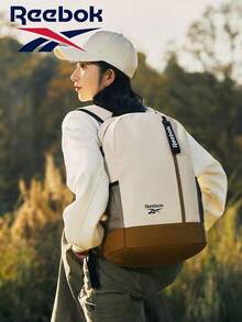 Reebok Colorblock Backpack, Minimalist Large Capacity Commuter Bag, Student Laptop Backpack, Reebok Large Capacity Casual Backpack, Lightweight And Comfortable For Shoulders, Unisex - White - View 6