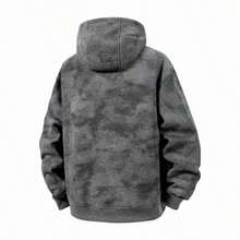 Áo khoác hoodie kéo khóa nam phong cách streetwear, áo nỉ xám kéo khóa toàn thân có túi kangaroo, chất vải mềm phù hợp cho phiêu lưu ngoài trời, tập gym và mặc hàng ngày - Xám - Xem 4