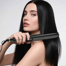 CRASTS Hair Straightener And Curler 2 In 1, Ceramic Flat Iron With 6 Adjustable Temperature 130℃ To 230℃, Fast Heating Hair Styling Tool With 360° Swivel Cord For All Hair Types, Black - Black - View 16