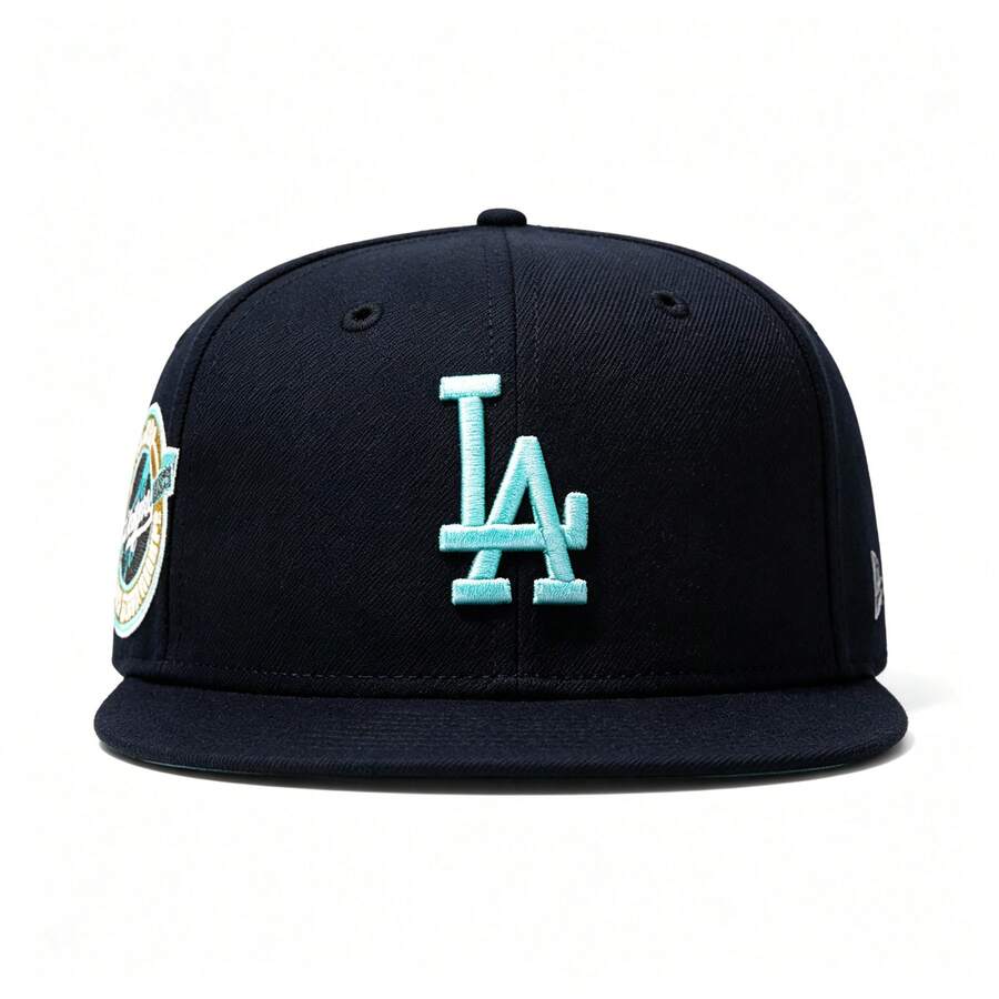New Era 9FIFTY Flat Brim Baseball Cap Unisex Adjustable Hip-Hop Hat 54220 - Black - View 1