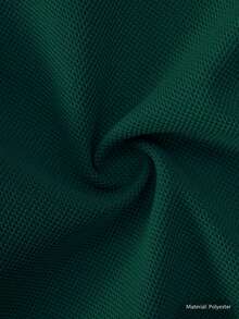 Young Boy Classic Green Solid Color Short Sleeve Polo Shirt Suitable For Daily Wear, Outings, Gatherings, Performances And Activities - Green - View 10