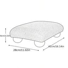 Modern Upholstered Bouclé Ottoman Footstool – Decorative & Functional Coffee Table & Entryway Bench For Living Room, Bedroom, Entryway - Multicolor - View 3