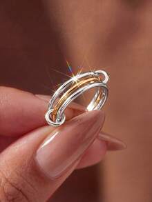 1 buah Anting Tiga Lapis Halus, Cocok untuk Wanita, Anting Kristal Elegan, Perhiasan Indah - MultiWarna - View 41