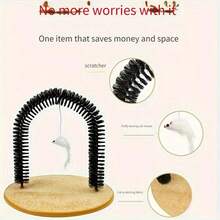 Cat Irresistible Grooming Brush And Scratching Toy, Cat Self-Grooming Brush, Cat Self-Grooming Tool, Suitable For All Cats, Indoor Use. - View 4