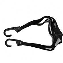 1pc 4-In-1 Multi-Function High-Strength Rubber Elastic Bungee Cord With Hooks, Retractable Tie-Down Strap, Suitable For Motorcycle, Electric Bicycle, Helmet, Trunk, Seat Fixing - Black - View 11