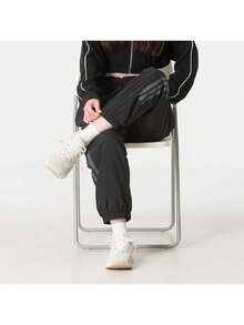 Adidas Women's TRN WD PNT Lightweight Running Training Casual Woven Pants KW5184 - Black - View 5