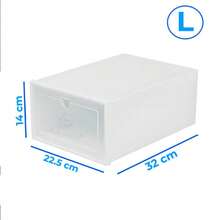 Stackable Shoe Storage Boxes 6-Piece Set Model:L - View 7