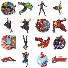 1set/50pcs Hero Graffiti Stickers, Featuring A Plethora Of Classic Character Patterns. Can Be Attached To Computers, Water Bottles, And Bicycles, Making It A Fun Little Gift For Children. (Stochastic Style) - Multicolor - View 7