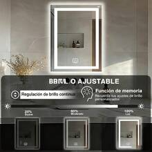 Mirror Front Lamp - Rectangular With Frame - View 3