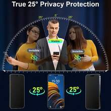 2pcs Matte Privacy Tempered Glass Screen Protector, Compatible With IPhone 17 Pro Max/16 Pro Max/16 Plus/15 Pro/15 Pro Max/14/13/12/11 Series, 9H Anti-Peeping Glass Film, Full Coverage Privacy Protection, Soft Touch Anti-Glare Surface, High Definition Clear View, Anti-Fingerprint Coating, Scratch-Resistant Surface, Smooth Touch, Thin Design Suitable For Phone Cases - Black - View 2