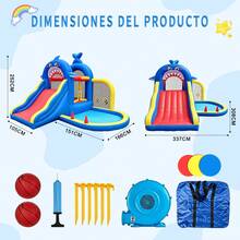 Kids Inflatable Bouncers - Blue - View 9