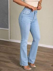 Women Jeans - Light Blue - View 5
