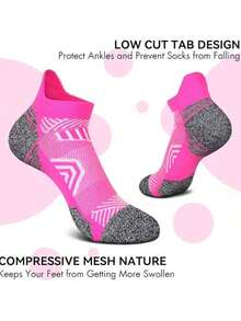 20 Pairs Women's Sports Socks, Running Fitness Compression Short Socks, Comfortable Cuffed Ankle Socks [Note: Quantity Calculated By Piece] - Multicolor - View 5