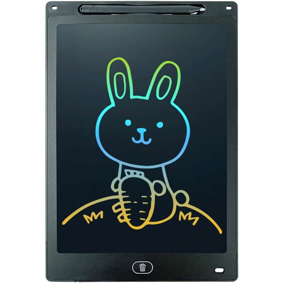 8.5-Inch Graphic Tablet, Kids' Tablet, Color Doodle Tablet, One-Button Erase, Ultra-Thin And Portable, Educational Toy - Black - View 1
