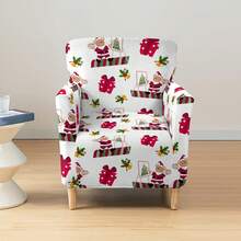 1pc Printed Elastic Small 5-Piece Chair Cover, Single Seat, Dust-Proof, Living Room Bedroom Sofa Cover, All Season - Multicolor - View 11