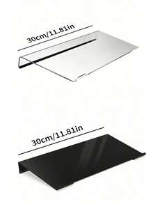 15° Tilted Wrist Support Transparent Minimalist Keyboard Desk Extension Stand, Stable Adjustable Height Desktop Stand For Typists, Office Employees, Home Office Typing Work, Back To School - Multicolor - View 15
