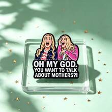 دبوس مينا بموضوع فكاهي، "Oh My God You Want To Talk About Mothers" دبوس طوق شخصية، دبابيس معدنية للحقيبة والجاكيت والقبعة، هدية فريدة - متعدد الألوان - مشاهدة 9