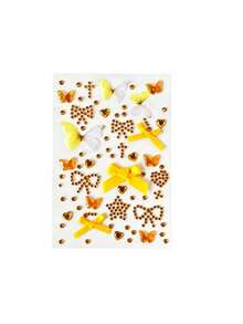 1pc Autumn New Realistic Butterfly Rhinestone Bow Face Sticker, Suitable For Christmas Dress-Up, Gatherings, Electronic Music Festivals, Concerts, Parties, Y2K Fresh Style, DIY Face Sticker For Store Use - Multicolor - View 4