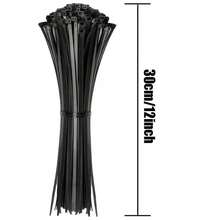 20PCS Small Size More Convenient To Prevent Waste. Suitable For Home, Office, Gardening, Tool Room, Workshop Cable Management, Indoor And Outdoor Use, Flexible And Crack-Resistant. - Black 20pcs - View 4