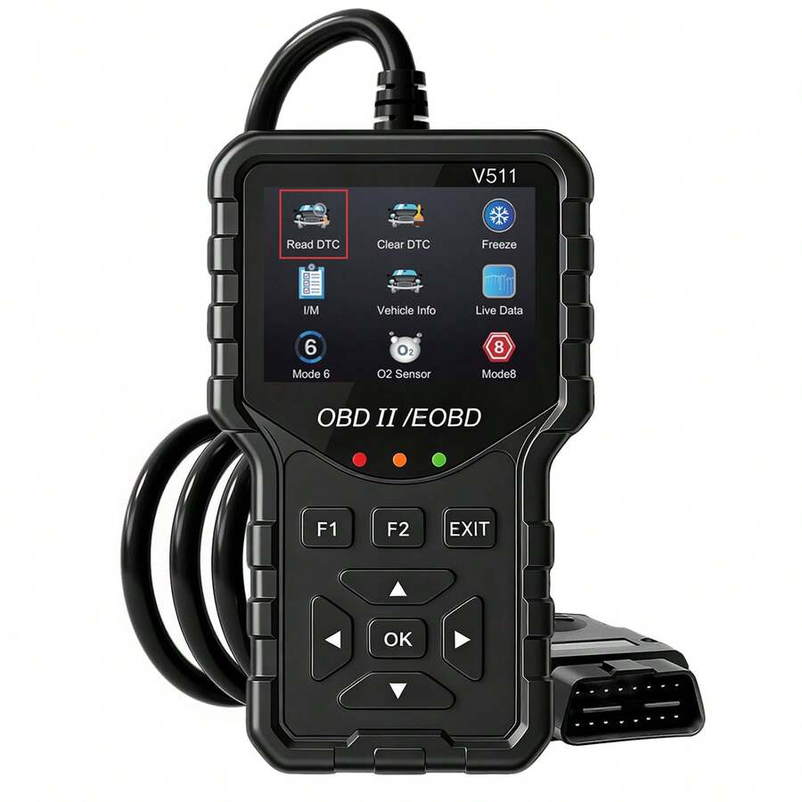 V511 Professional OBD2 Scanner, Car Diagnostic Code Reader, Supports All OBDII Modes, 40,000+ DTC Library, Real-Time Data Graph, Battery Startup Test, SMOG Inspection And I/M Readiness Status - V511 - View 1