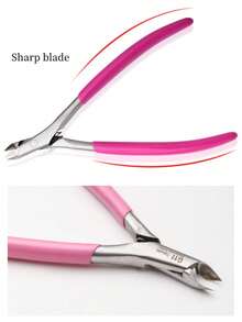 Stainless Steel Cuticle Trimmer, Dead Skin Clipper, Nail Removal Tool, Sharp Blade, Suitable For Foot Care; Professional Cuticle Pliers, Dual Spring Design, Suitable For Nails And Manicure - Multicolor - View 6