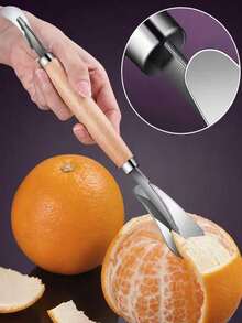 1pc Stainless Steel Grapefruit Peeler, Home Use Fruit Peeling Knife, Pomegranate Opener, Orange Opener, Multi-Function Fruit Opener - Multicolor - View 7