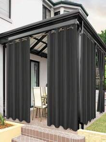 Outdoor Curtains, Suitable For Patio, Porch, Gazebo, UV-Resistant And Fade-Resistant, Combining Sun Protection And Privacy Decoration; Sold In Pairs - A - View 12