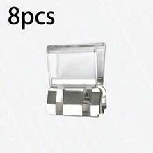 10/8/4/1pc Invisible Pants Hem Clips, Shorten Pants Length, Prevent Leg Contact With Ground, Hidden Snap Closure, No Sewing Required, Rolled Clips To Prevent Dragging - Multicolor - View 7