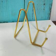 1 Metal Display Stand, Elegant Black Plate Holder, Desktop Stand For Books, Photos, Art & Plaques, Modern Versatile Home Decor - Multicolor - View 2