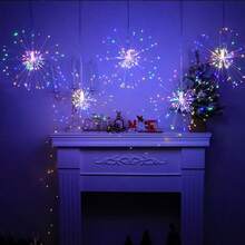 360LED, Christmas Firework String Lights, LED Exploding Fairy Lights, Waterproof Outdoor Porch And Window Decoration Lights - 1 To 4, Battery Powered (Batteries Not Included), Suitable For Christmas Home Decor, Indoor/Outdoor Use, Family Gatherings, Weddings, Holiday Party Decorations - M24-fireworks Light - View 12